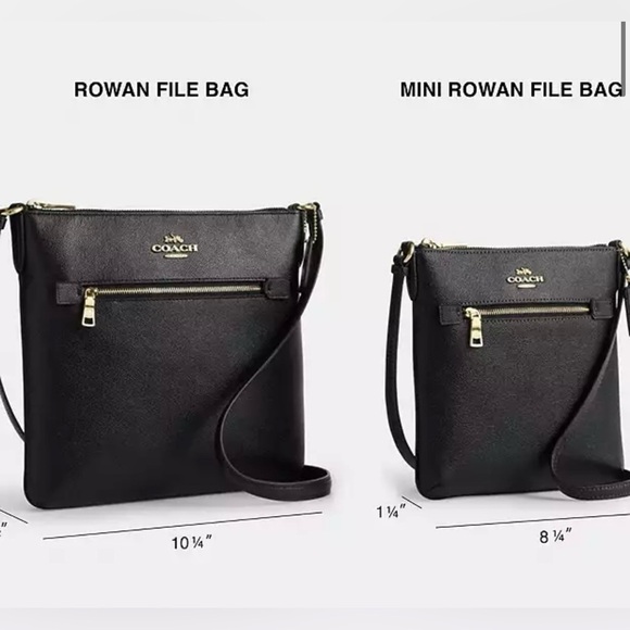 NWT Coach Mini Rowan File Bag‎ in Honeycomb/Silver - Picture 9 of 10